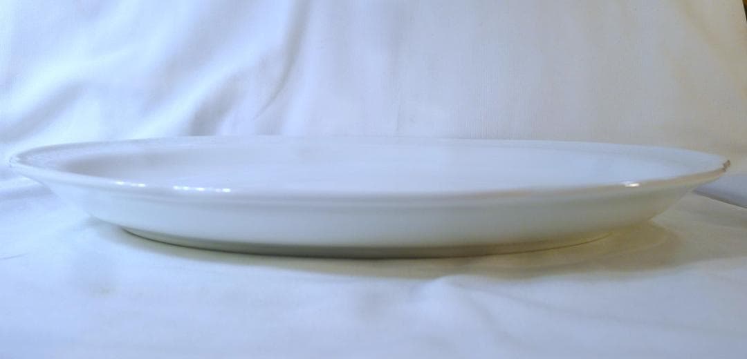 レア!大型35cm!【リチャードジノリ】C－93ホワイト大型オーバルプレート美品