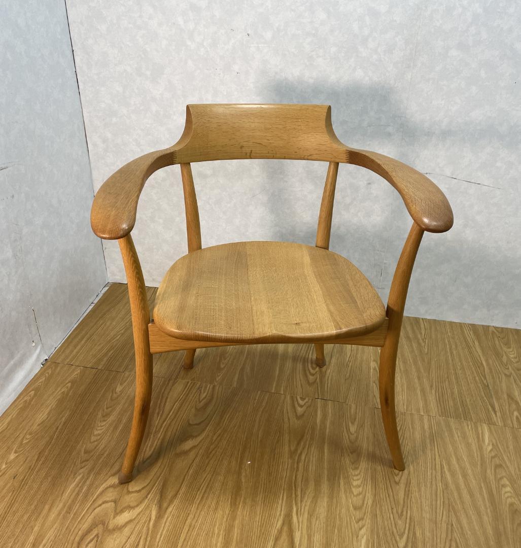 K☆1031 飛騨産業 アームチェア SG261A　クレセントチェア