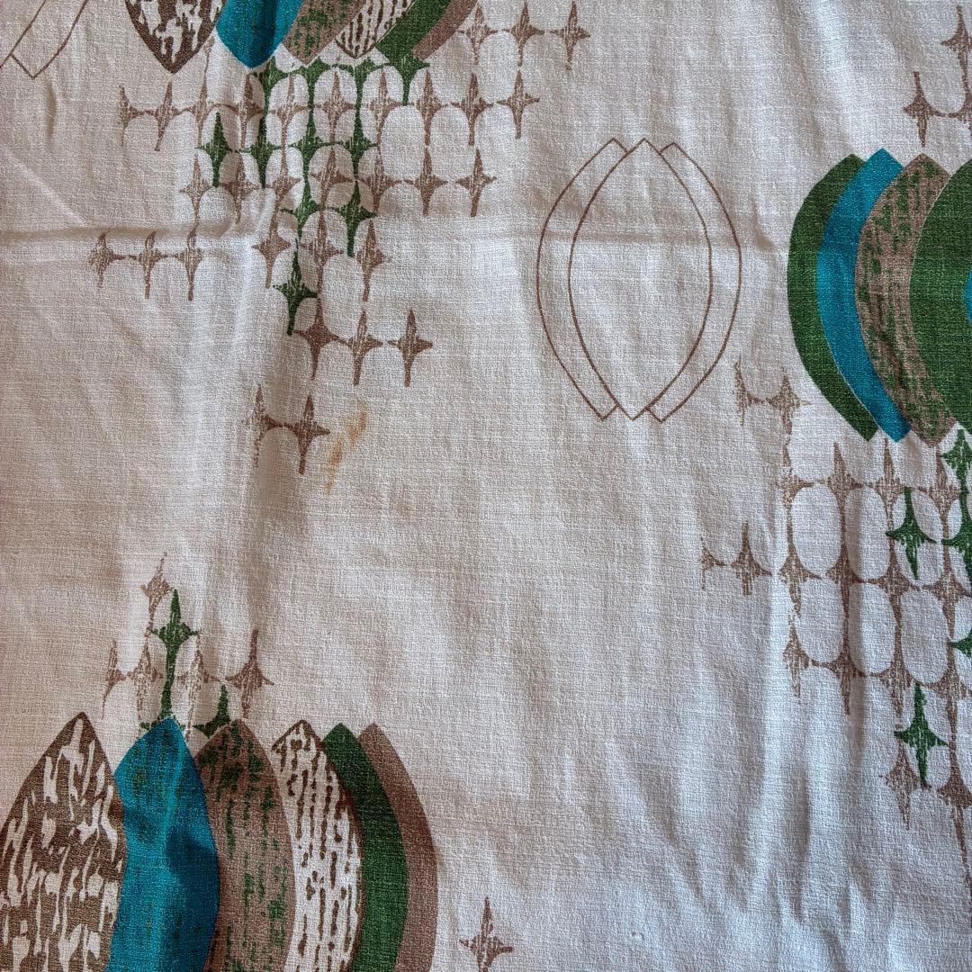 貴重！50s〜60sアメリカアンティークUSA　ミッドセンチュリーカーテン生地