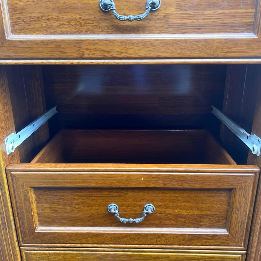 アンティーク調 木製チェスト 5段引き出し 収納家具 アメリカ 英国クラシック