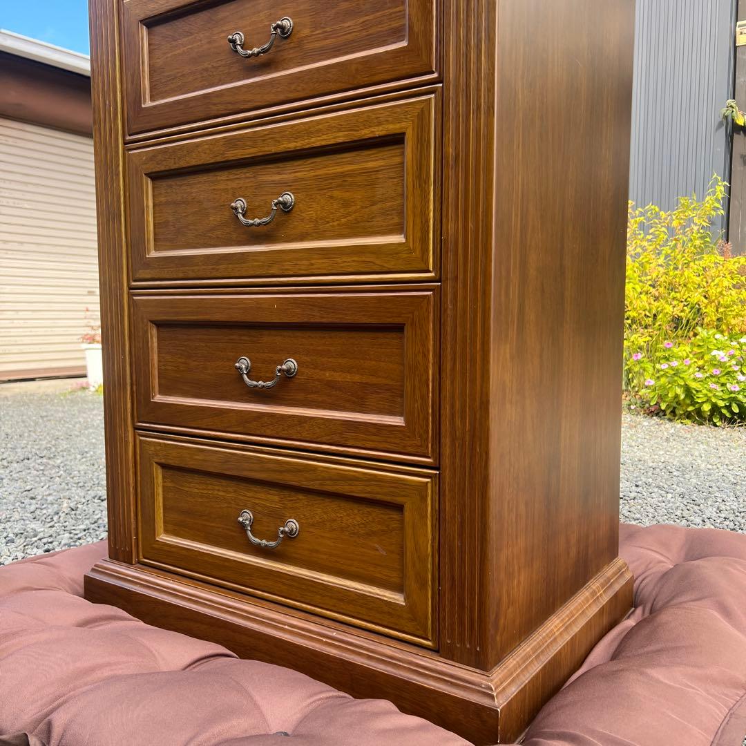 アンティーク調 木製チェスト 5段引き出し 収納家具 アメリカ 英国クラシック