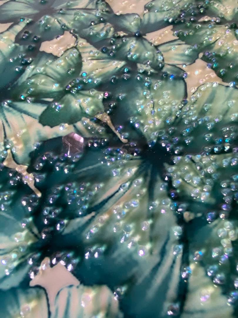 1842❣️ アートフレーム バタフライ 絵画 クリスタルピクチャー  2点セット