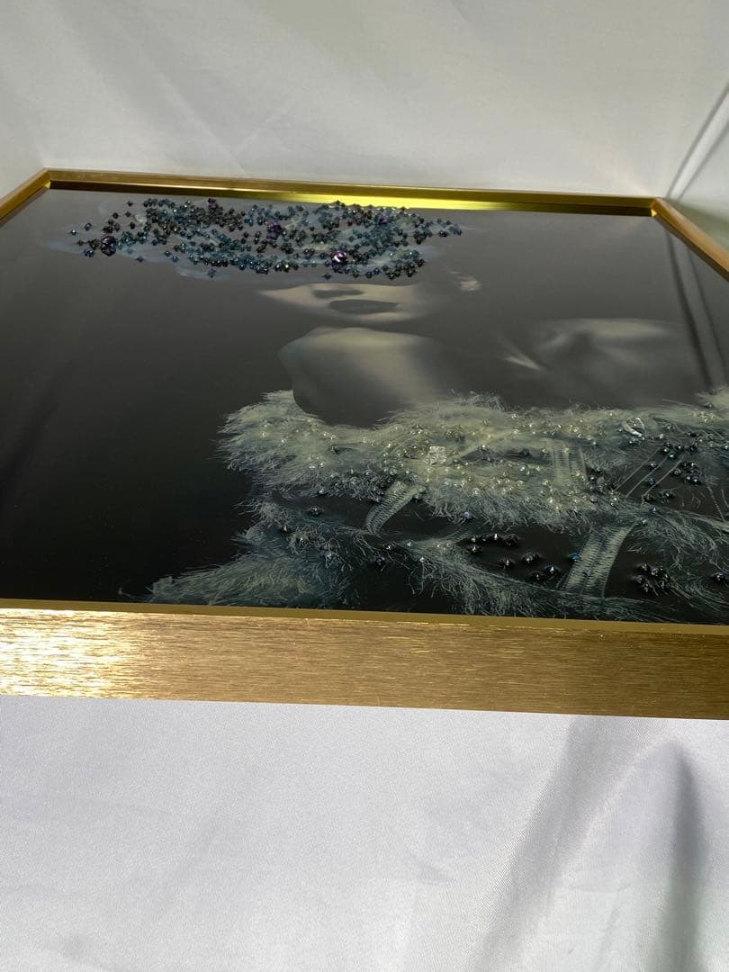 1842❣️ アートフレーム バタフライ 絵画 クリスタルピクチャー  2点セット