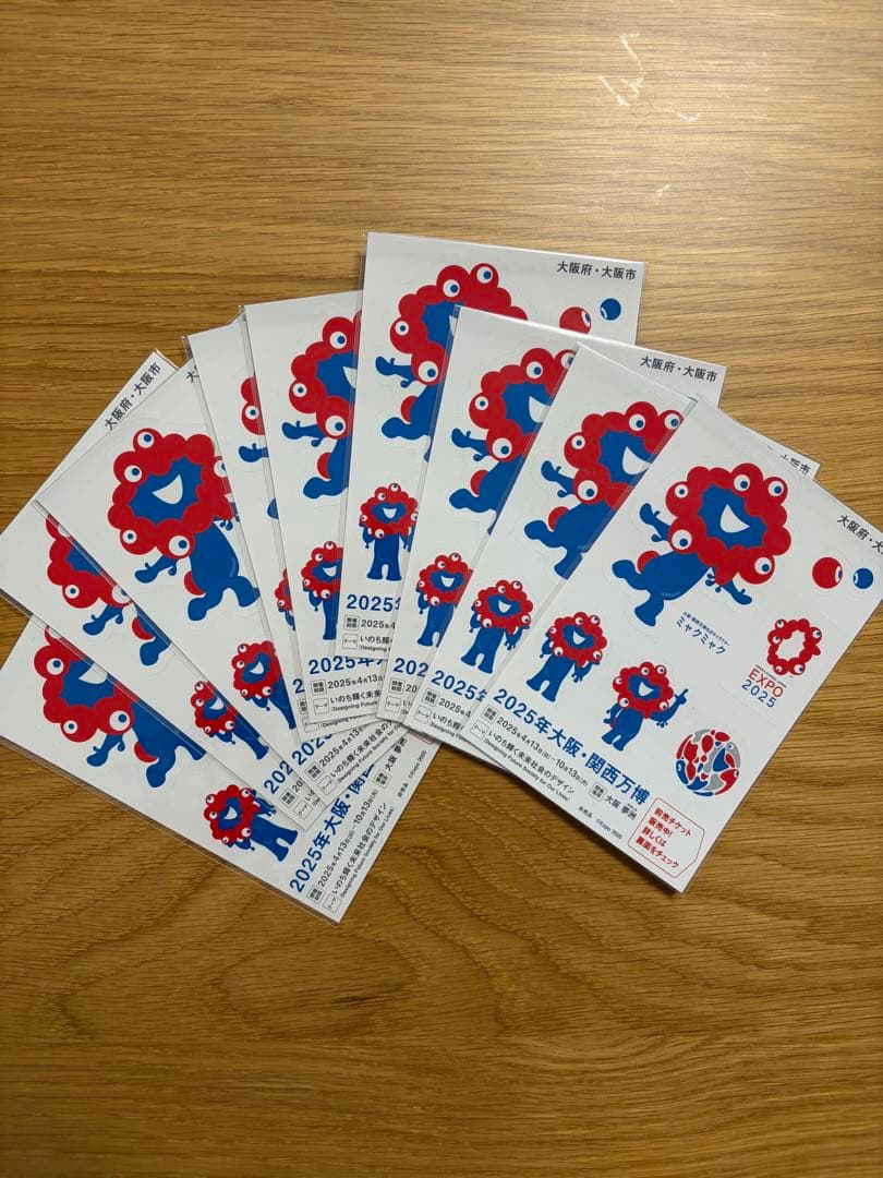 非売品　ミャクミャク　シール　アクリルキーホルダー　ボールペン　缶バッチ　セット