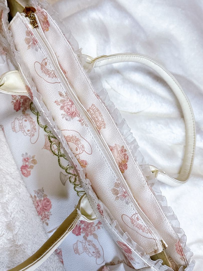 LIZ LISA × マイメロディ ハンドバッグ 花柄 ケーキ柄 レース 姫系