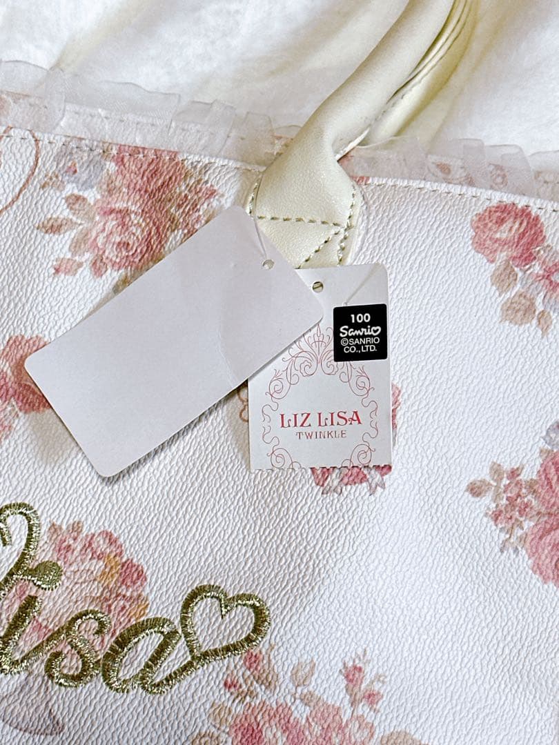 LIZ LISA × マイメロディ ハンドバッグ 花柄 ケーキ柄 レース 姫系