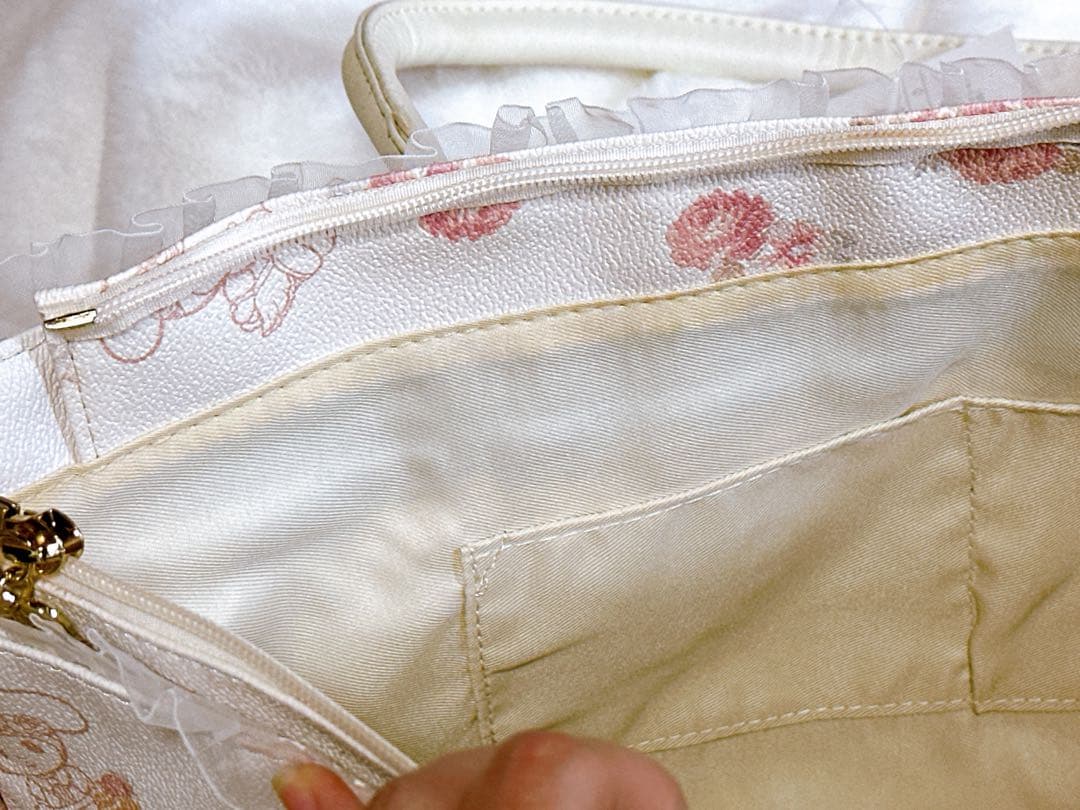 LIZ LISA × マイメロディ ハンドバッグ 花柄 ケーキ柄 レース 姫系