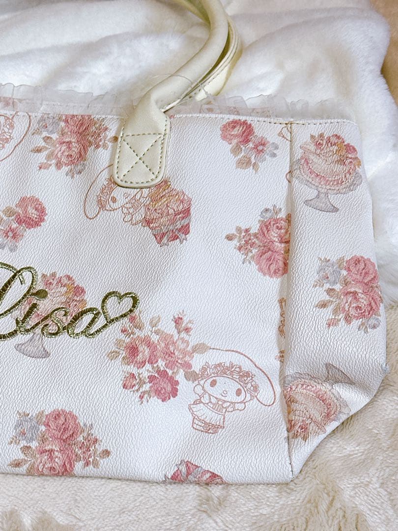 LIZ LISA × マイメロディ ハンドバッグ 花柄 ケーキ柄 レース 姫系