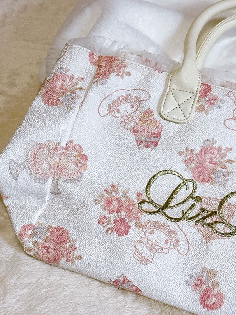 LIZ LISA × マイメロディ ハンドバッグ 花柄 ケーキ柄 レース 姫系