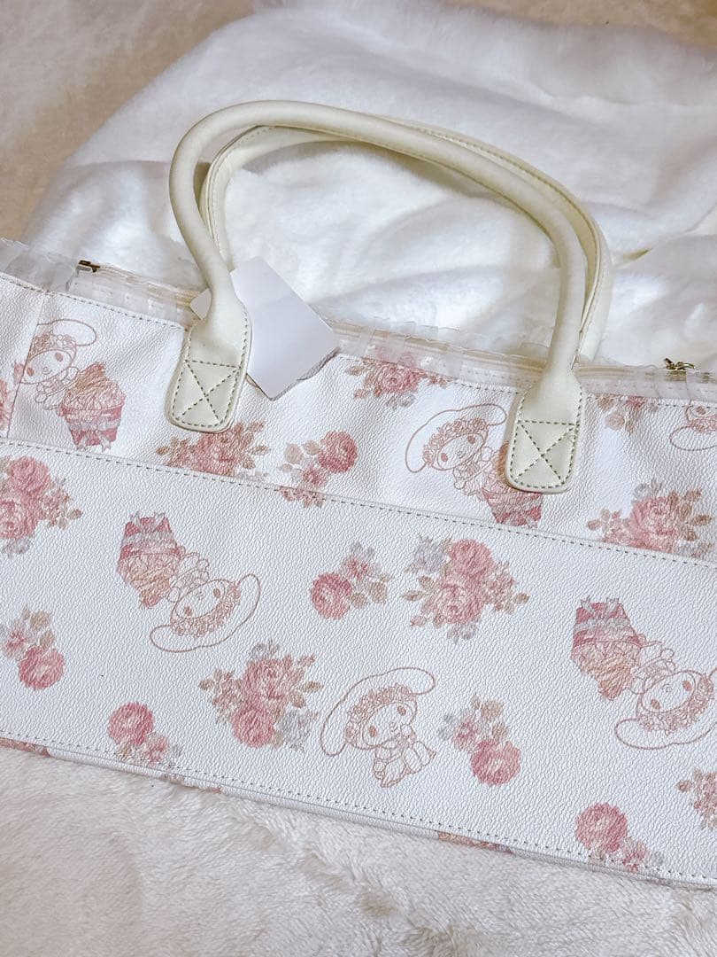 LIZ LISA × マイメロディ ハンドバッグ 花柄 ケーキ柄 レース 姫系