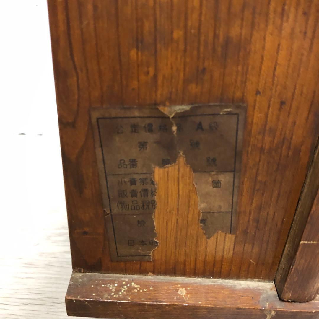 meiji アンティーク　柱時計　古時計　掛時計