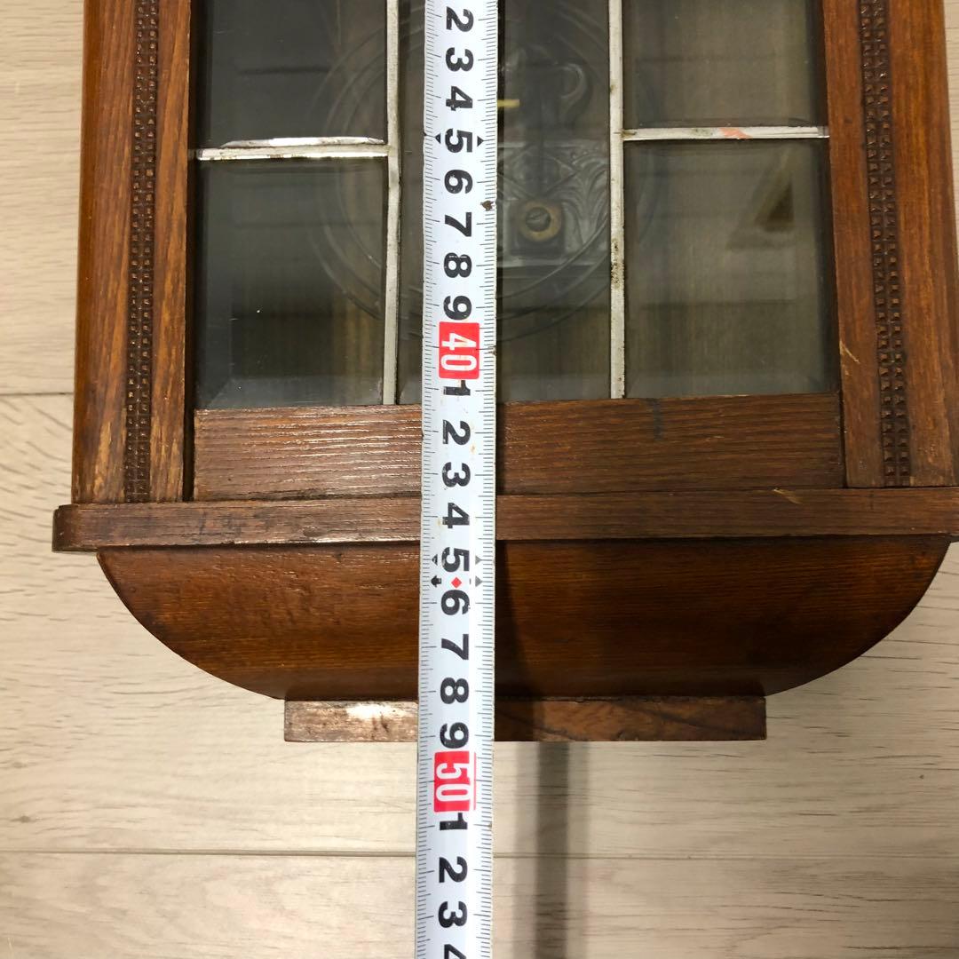 meiji アンティーク　柱時計　古時計　掛時計