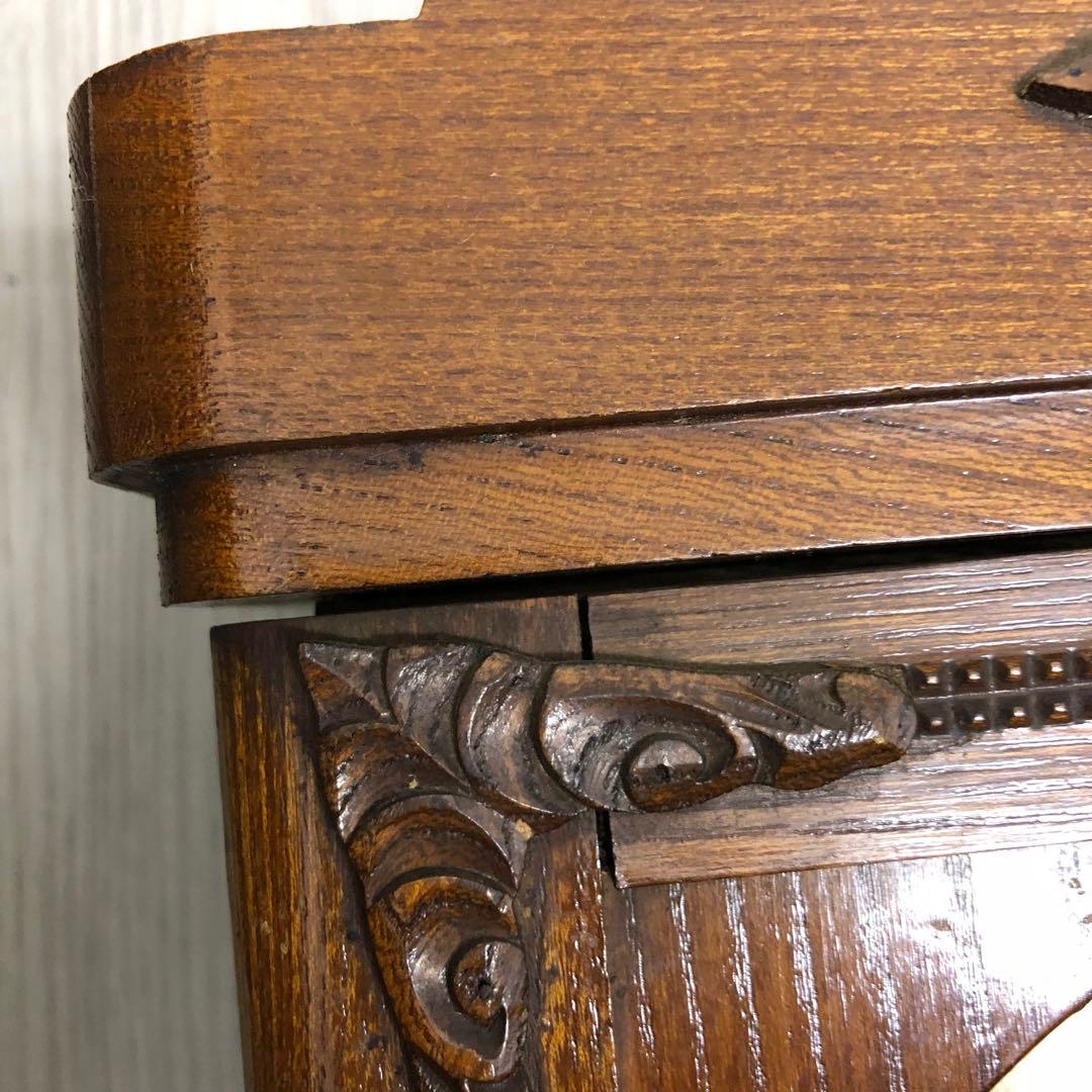 meiji アンティーク　柱時計　古時計　掛時計