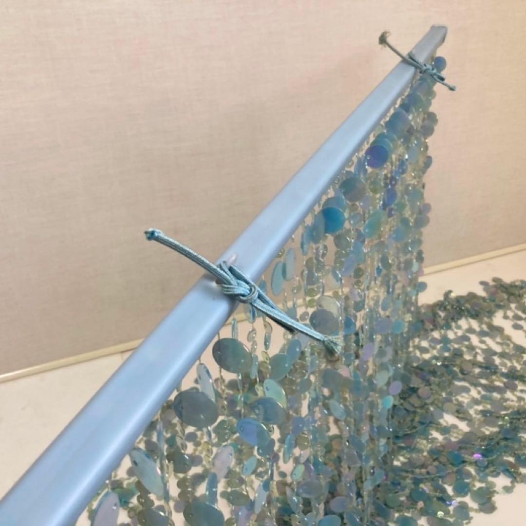 ドアカーテン のれん すだれ 間仕切り 壁掛け キラキラ 大型 ロング レトロ