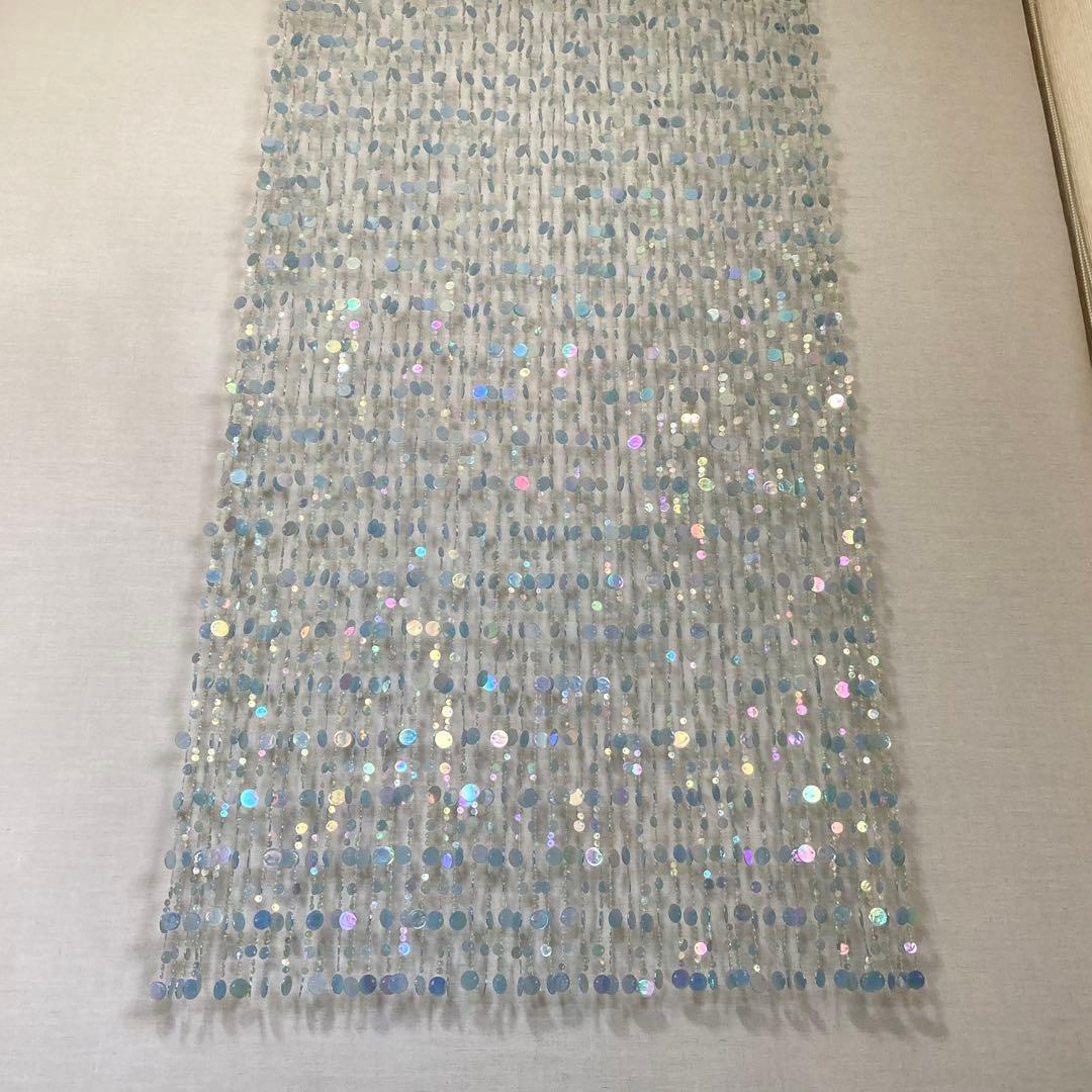 ドアカーテン のれん すだれ 間仕切り 壁掛け キラキラ 大型 ロング レトロ