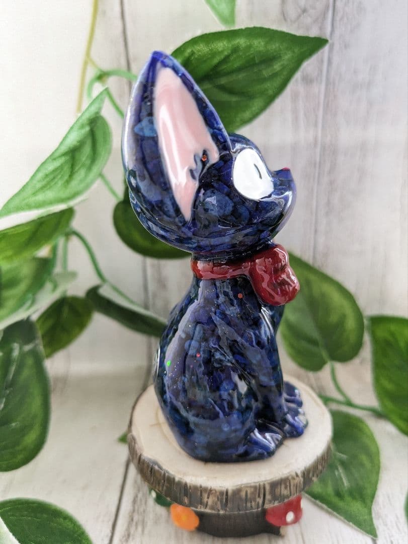 【ひまわり】ラピスラズリのきつねさん形オルゴナイト☆他２点