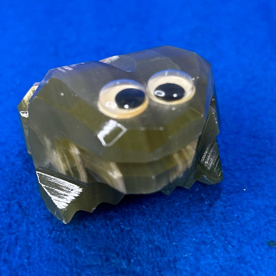 瑪瑙石 カエル置物　メノウ石　お金がカエル置物　パワーストーン置物