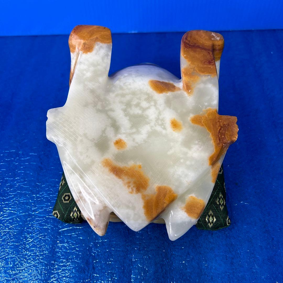 瑪瑙石 カエル置物　メノウ石　お金がカエル置物　パワーストーン置物