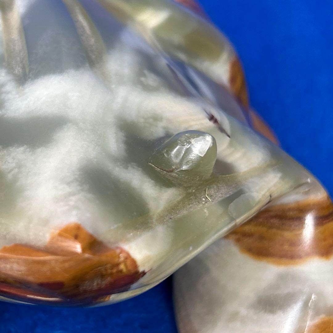 瑪瑙石 カエル置物　メノウ石　お金がカエル置物　パワーストーン置物