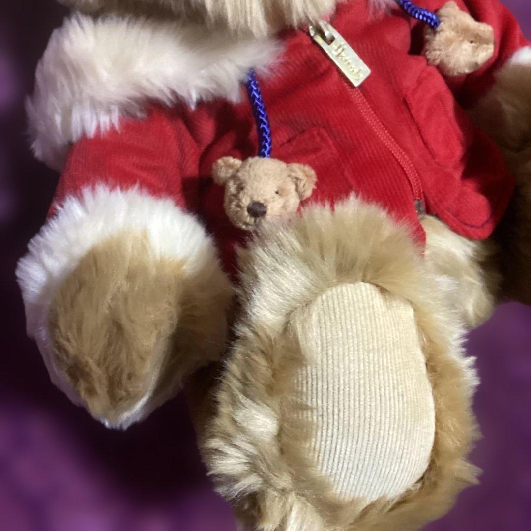 ❤️週末SALE❤️ハロッズ　テディベア ❤️2007 フードジャケットぬいぐるみ美品