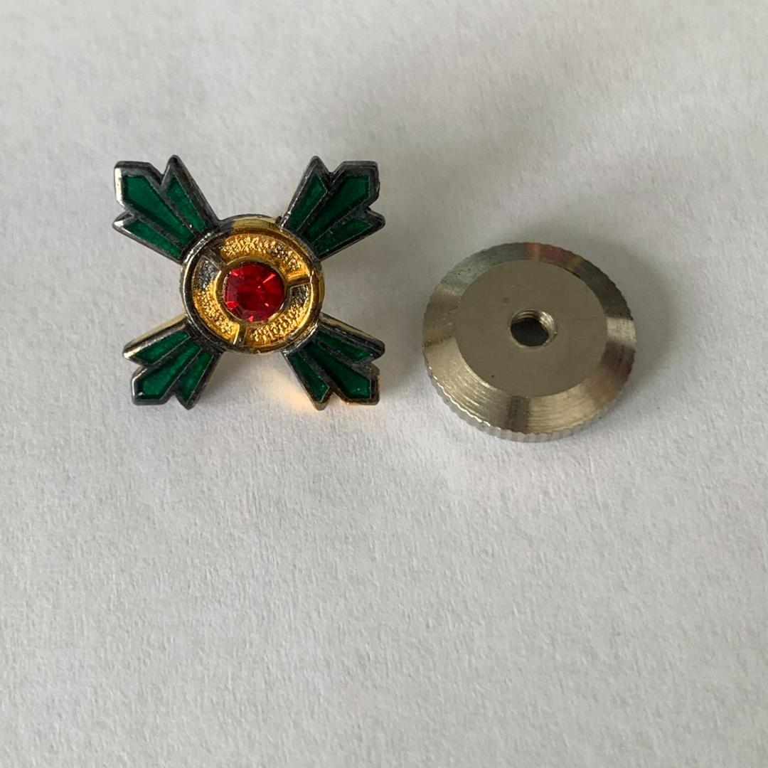 交通栄誉章2個セット！略章(純銀の刻印アリ)【ケース付き】と緑十字銅章