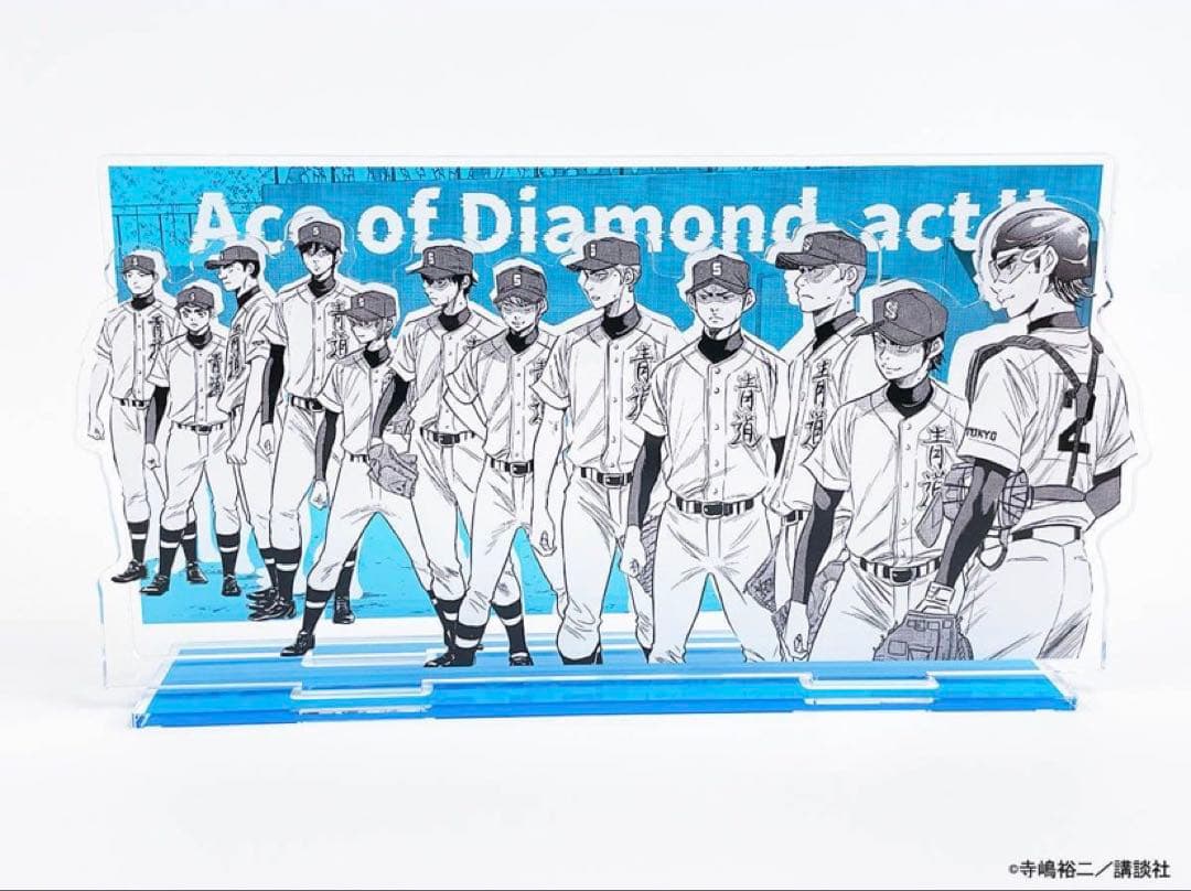 【新品】　ダイヤのA アクリルジオラマ　アクリルスタンド　青道　フィギュア