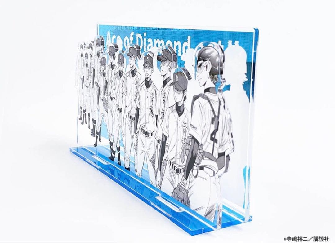 【新品】　ダイヤのA アクリルジオラマ　アクリルスタンド　青道　フィギュア