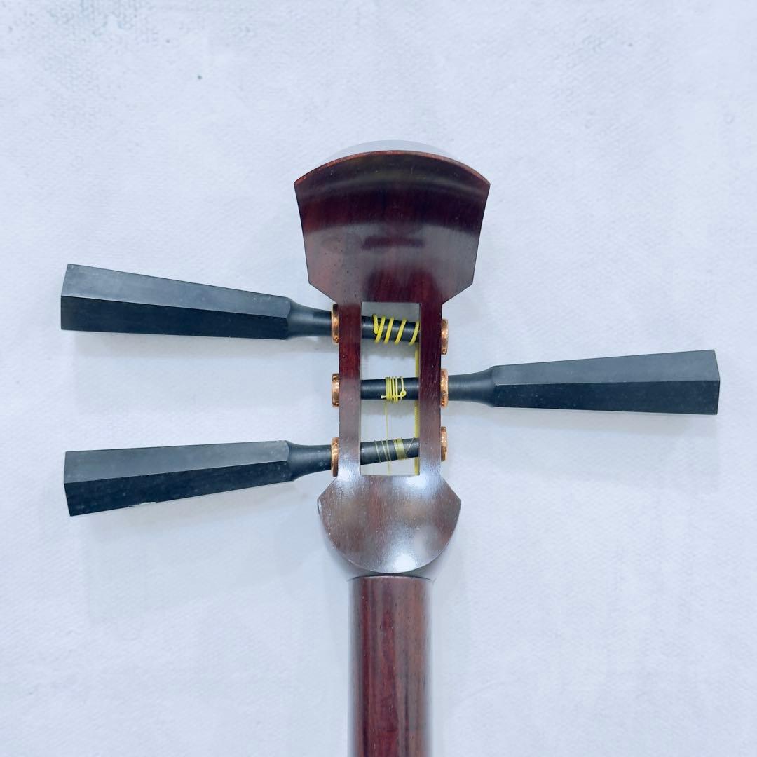 津軽三味線 太棹 紅木 撥付き