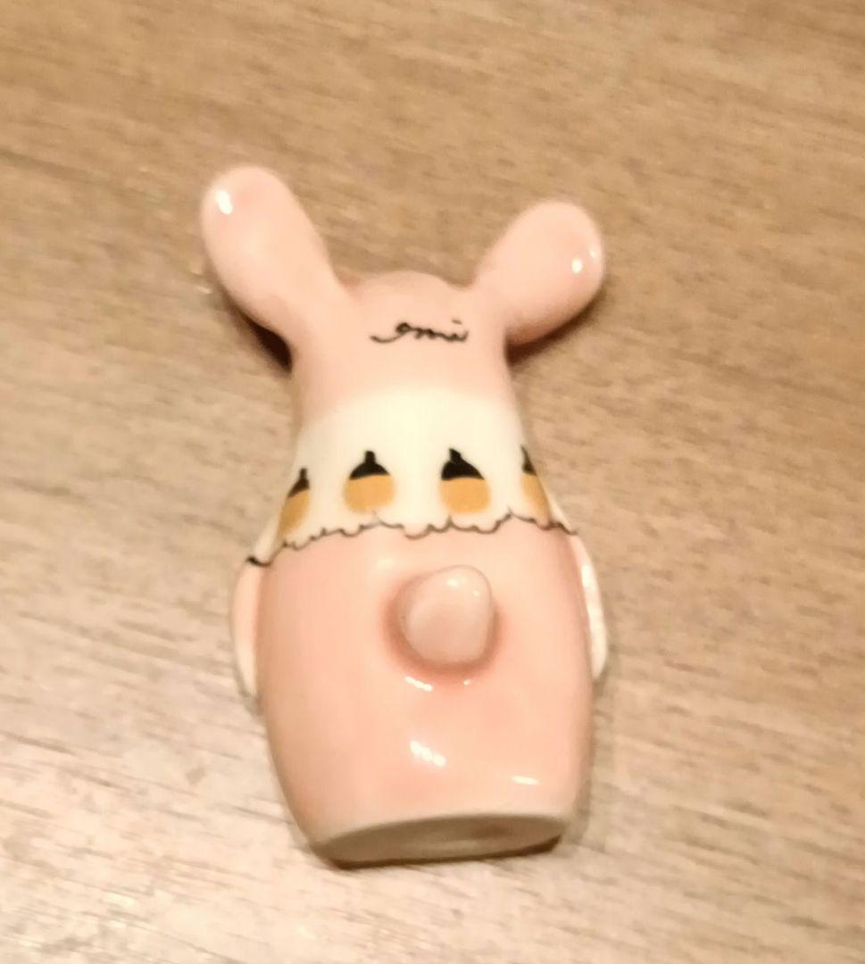 レア★ピンクうさぎ★うえのえみ★ちび人形★置物★限定希少完売