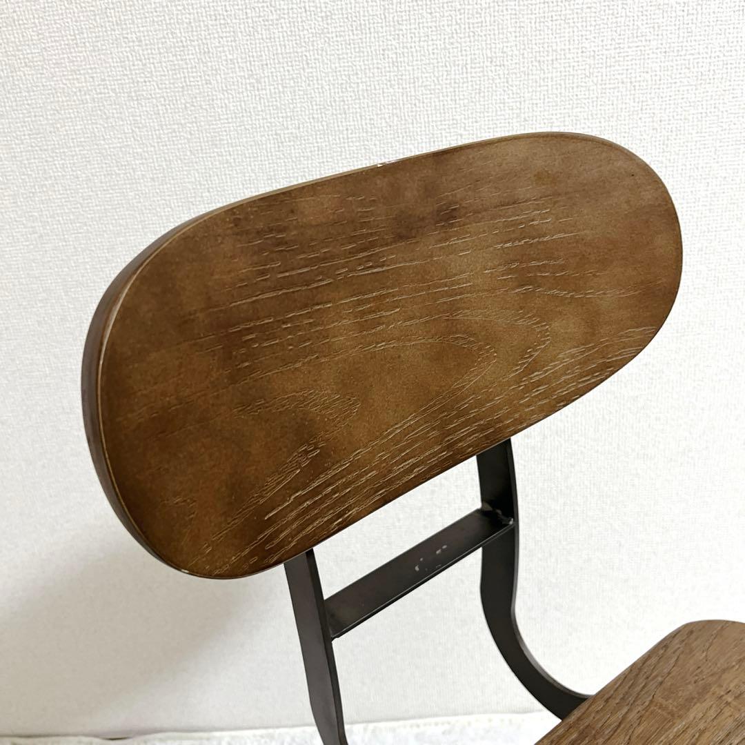 美品✨インダストリアルカウンターチェア　高さ調節可　アンティーク回転椅子　工業系