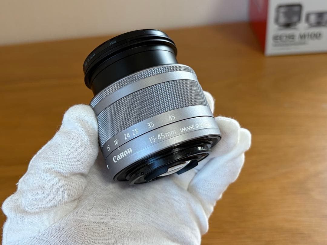 【美品】Canon EOS M100 グレー 本体 + レンズ 2本+ 付属品