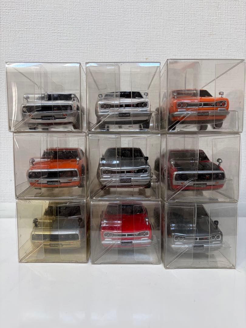 ミニカー スカイライン GT-R プルバックカー 9台セット
