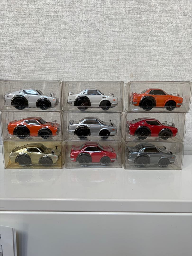ミニカー スカイライン GT-R プルバックカー 9台セット