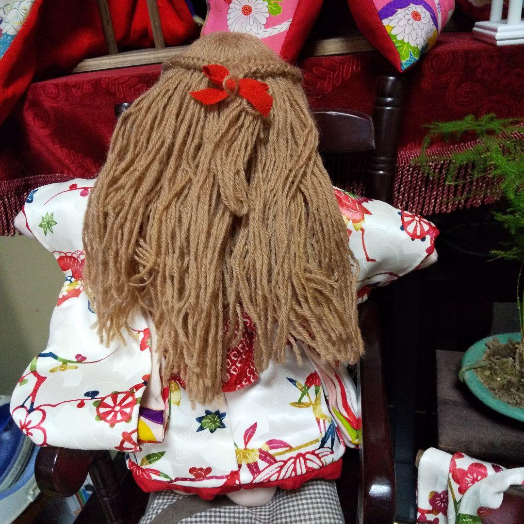 ウォルドルフ人形風に着物を着せました