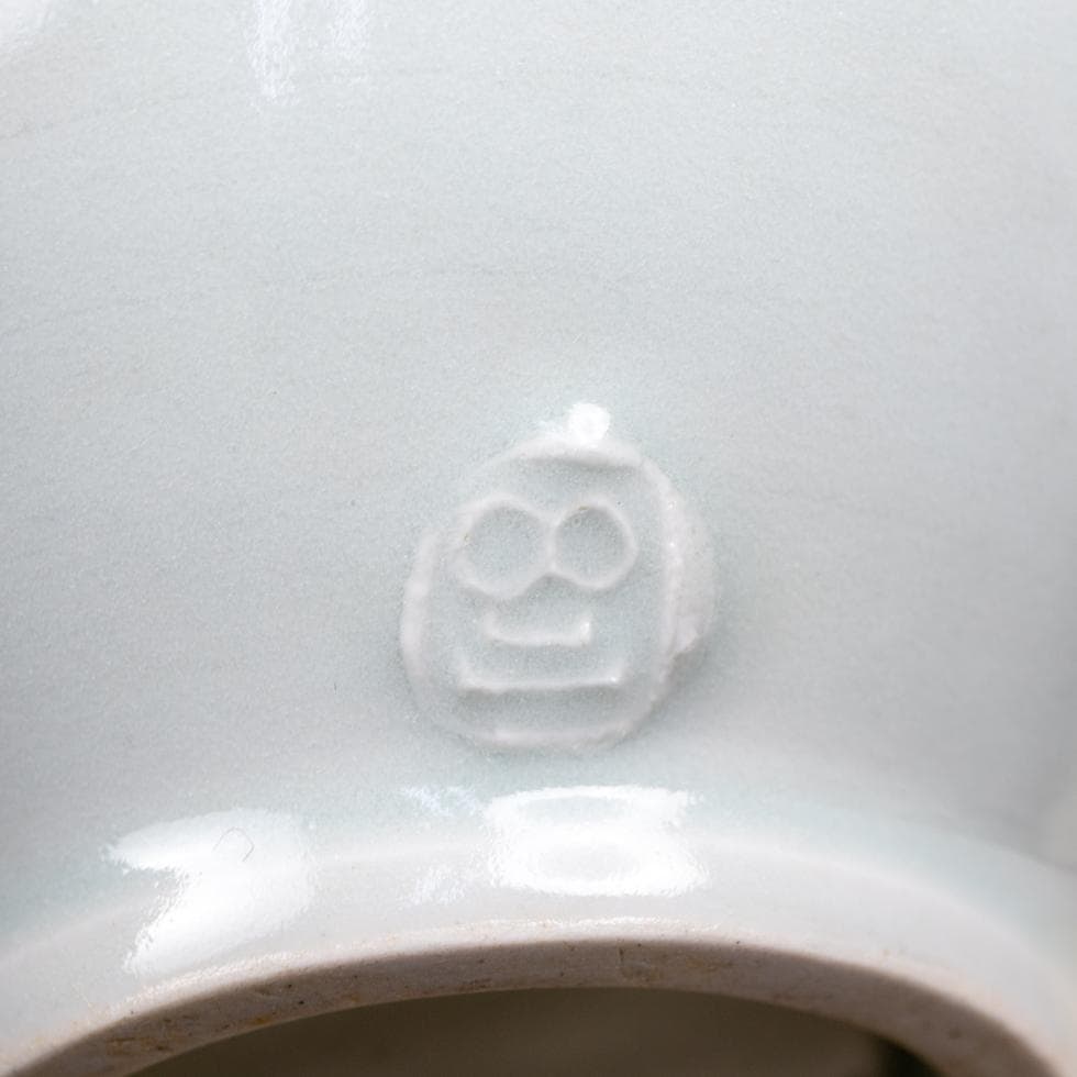 滝田項一 白磁建水／茶道具 共箱