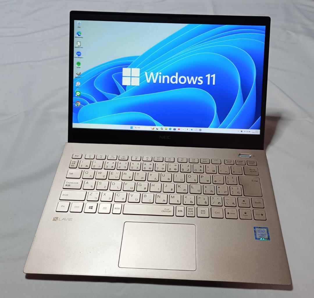 Nec 第8世代 i7、8G、256G、薄型軽量！オフィス、テレワーク可