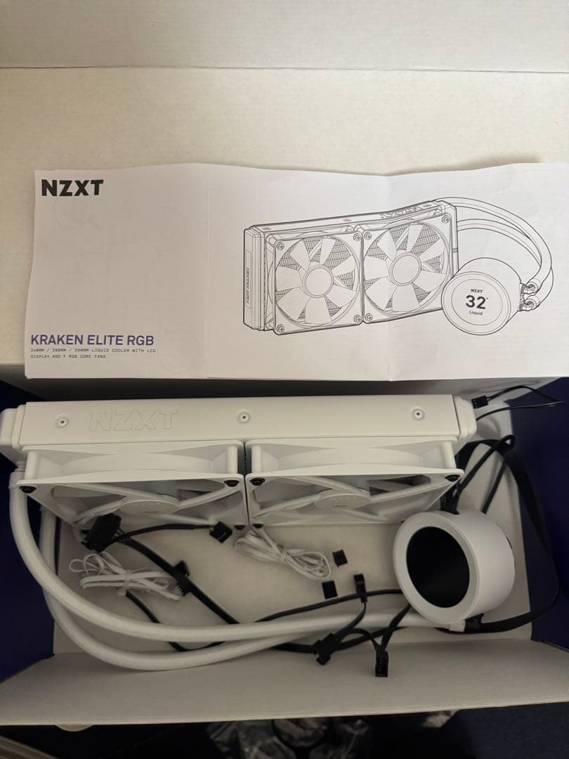 PC用ファン・クーラー NZXT KRAKEN Elite RGB 280 White