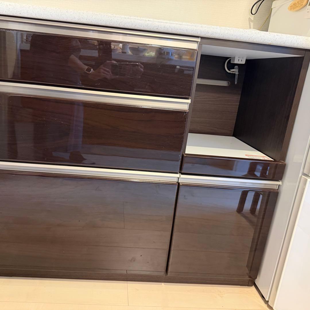【shiroさま専用】ダークブラウン キッチンカウンター