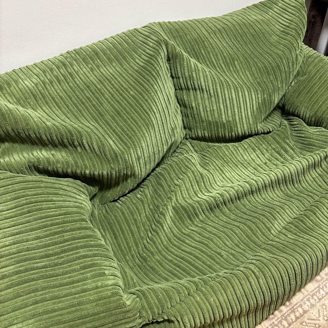 lounge pug オリーブグリーン コーデュロイ ソファ