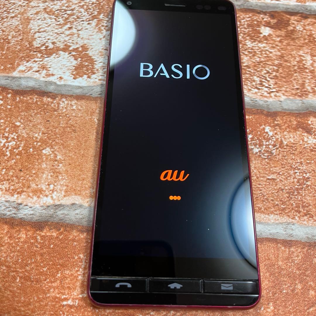 KYV47 BASIO4 32GB ワインレッド SIMロック解除済