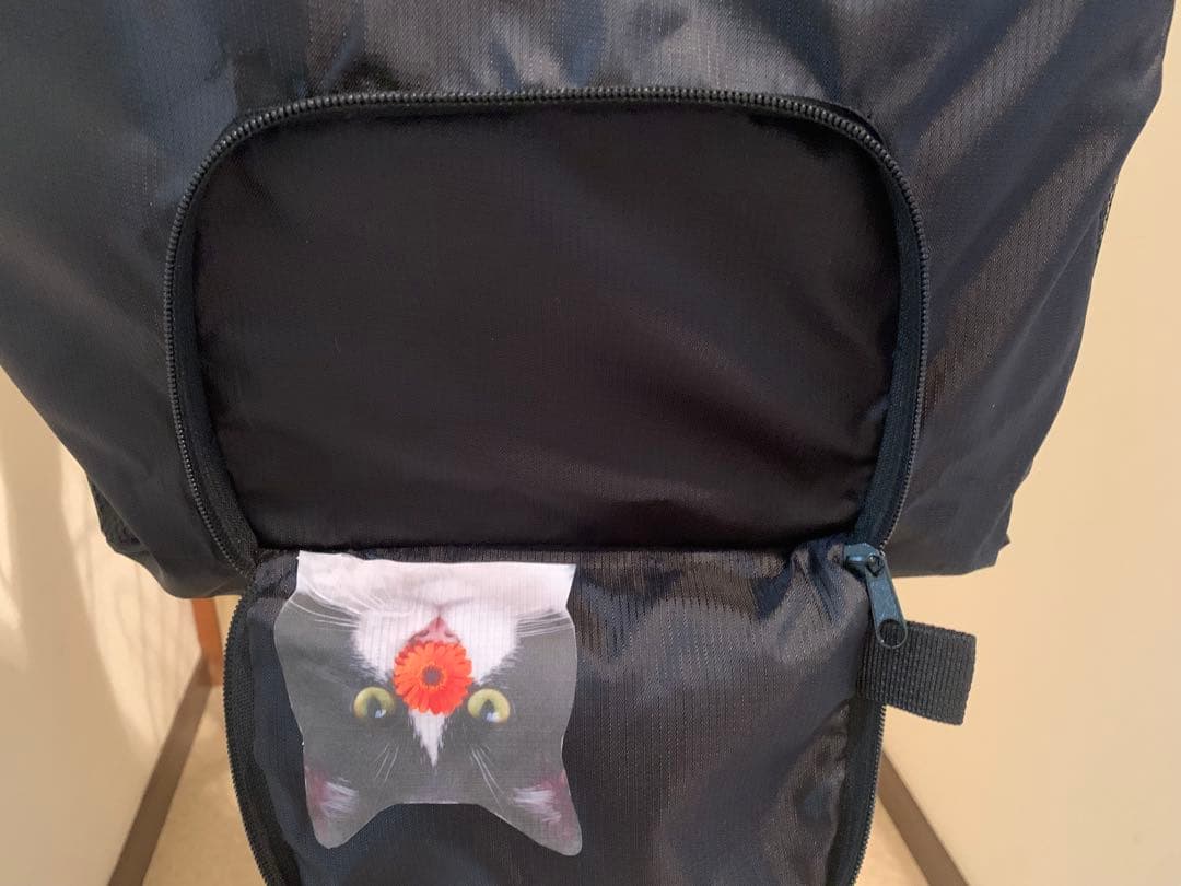 【ねここ】　オーダー　黒リュック　ベージュリュック　２点