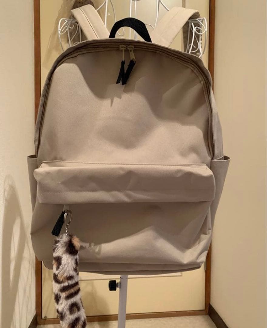 【ねここ】　オーダー　黒リュック　ベージュリュック　２点