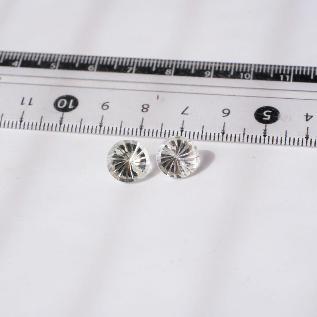 maumaumau14kgfピンクアメジストコンケーブカットピアス