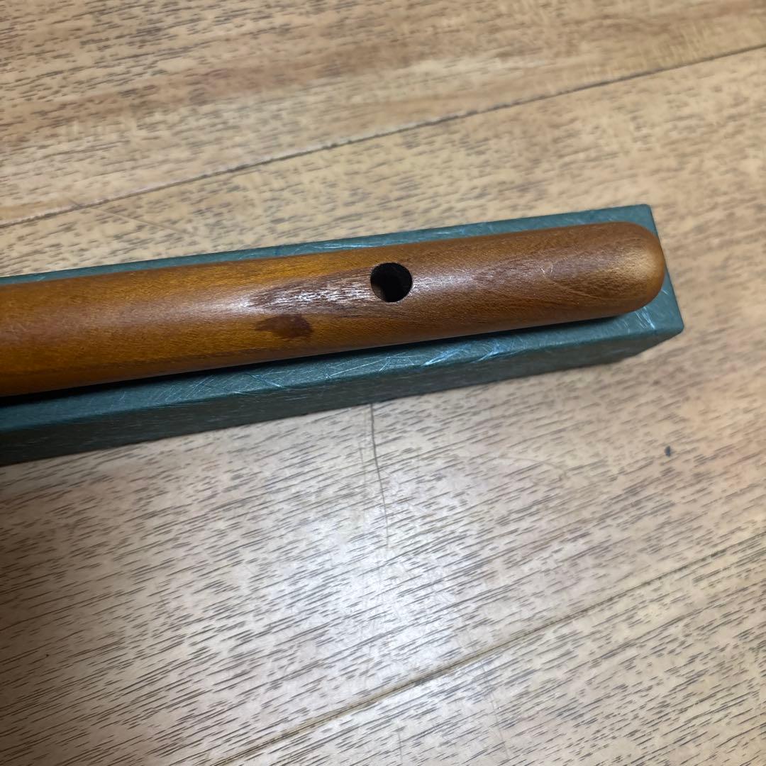 木製 8穴 篠笛 龍笛 民族楽器 不明