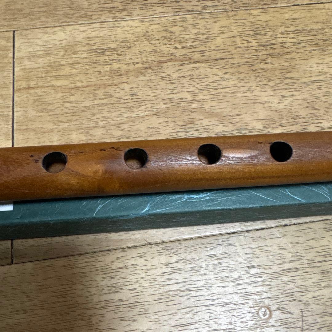 木製 8穴 篠笛 龍笛 民族楽器 不明