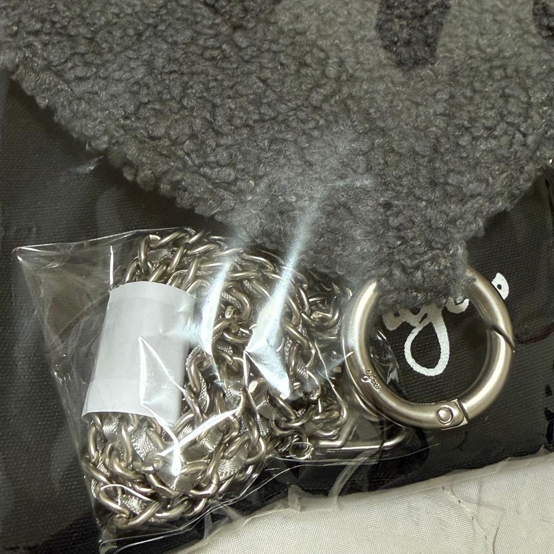 新品1.1万ajewボア　ハートケースiPhone16proケースfluffy