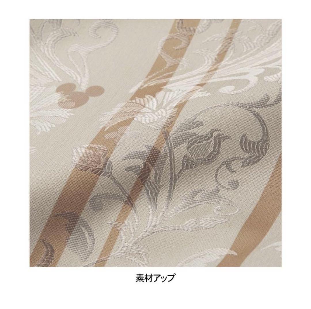 【新品未使用】ミッキー ジャガード遮光カーテン 約100×185cm 2枚セット