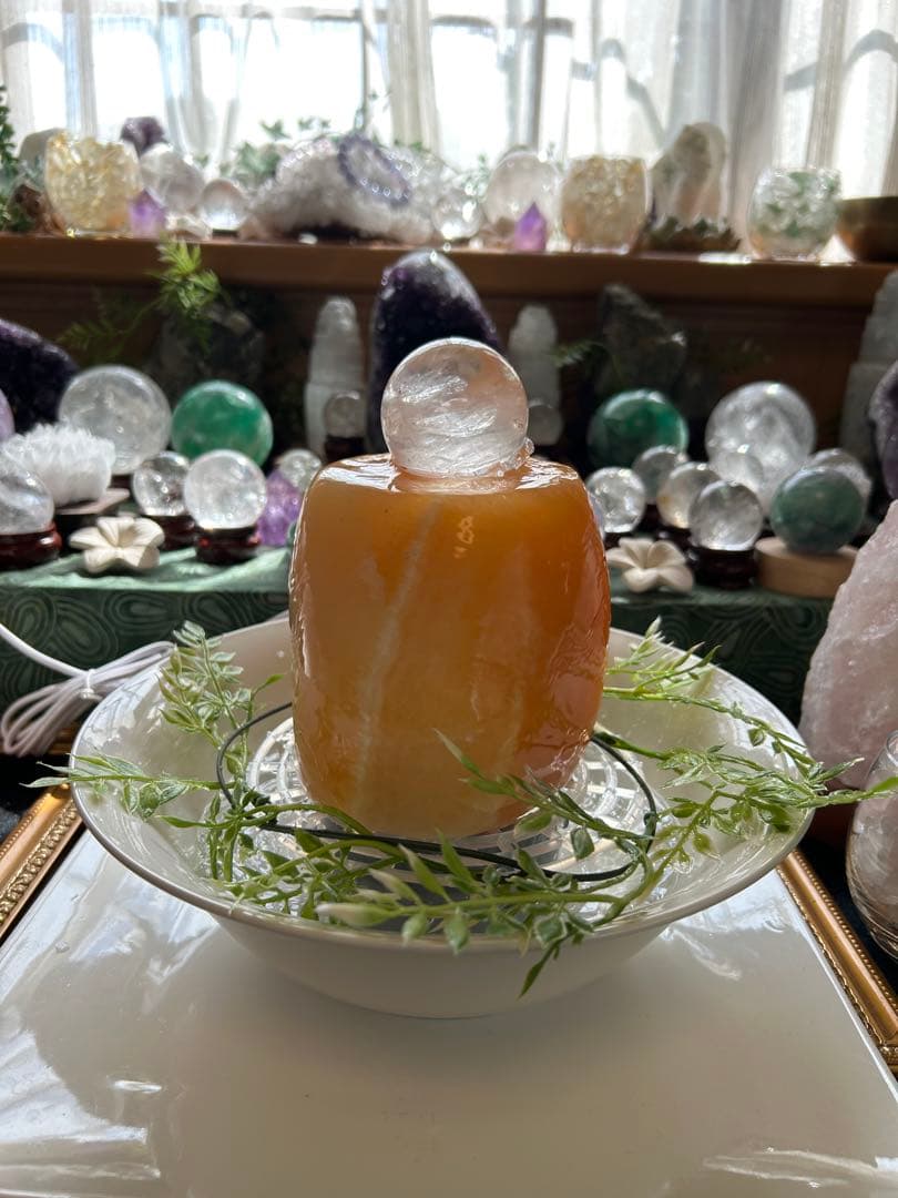 ✨破格✨絶品‼️イエロージャスパー☆噴水☆天然石⭐︎ファウンテン☆秘蔵品⭐︎2100g