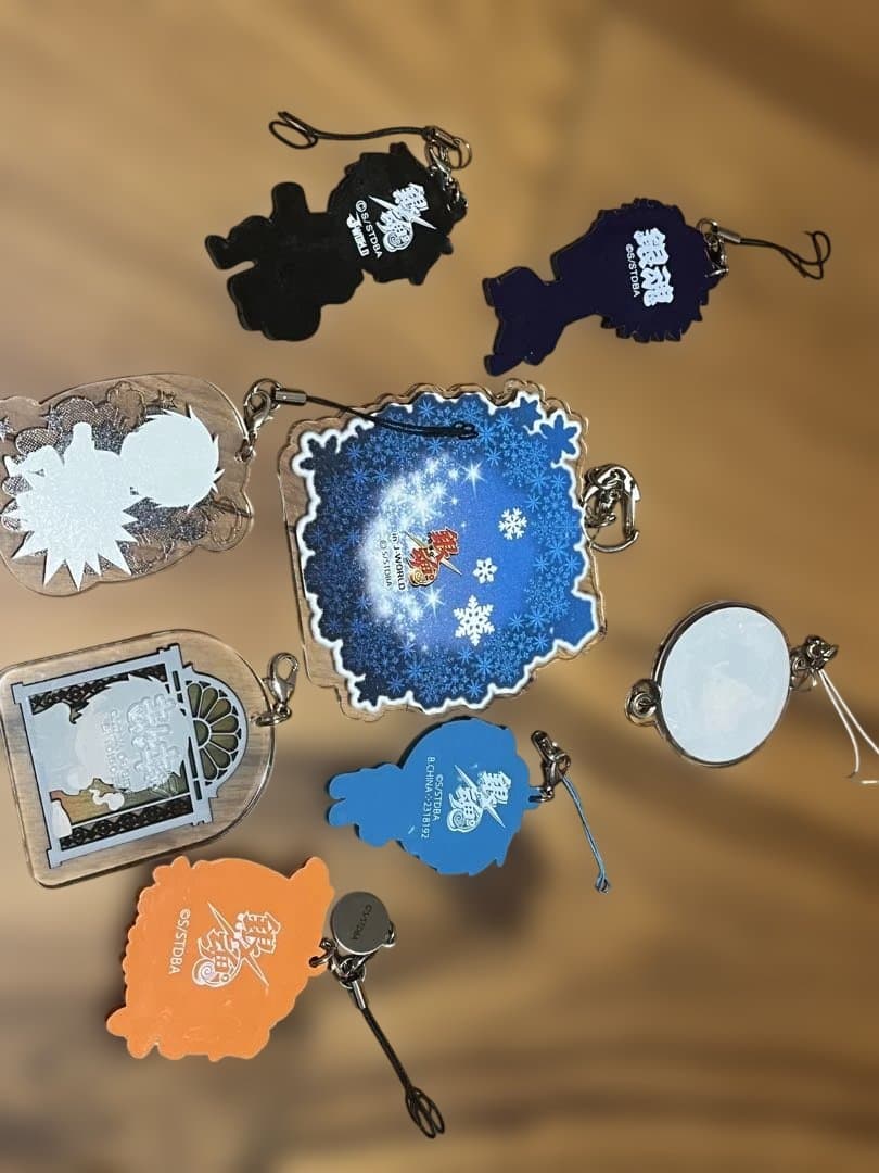 銀魂　土方十四郎アクリルキーホルダー・ラバーキーホルダー8個セット