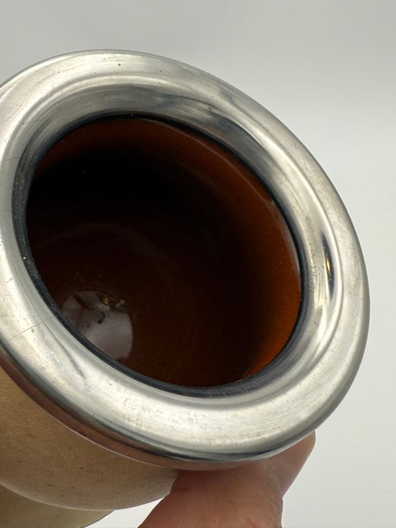 マテ壺　セラミック　アルゼンチン製